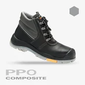 Obuwie robocze - TRZEWIKI BEZPIECZNE Z PODNOSKIEM KOMPOZYTOWYM I NIEMETALOWĄ WKŁADKĄ ANTYPRZEBICIOWĄ PPO STRZELCE OPOLSKIE MODEL 707, PN-EN ISO 20345, S3, HI, CI, SRC - miniaturka - grafika 1