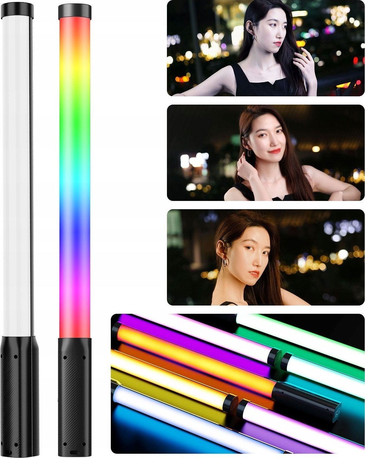 Lampa Diodowa Tuba Led Oświetlenie Miecz Świetlny Rgb 3300 Mah / Ulanzi Vl119 / L132