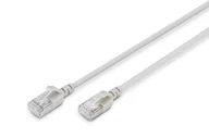 Kable miedziane - Digitus Kabel krosowy CAT 6A F-FTP Slim, 7 m, szary - miniaturka - grafika 1
