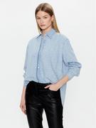 Koszule damskie - Pinko Koszula jeansowa 100816 A0FO Niebieski Regular Fit - miniaturka - grafika 1