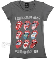 Bluzki damskie - bluzka damska ROLLING STONES - VOODOO LOUNGE TONGUES szara-S - miniaturka - grafika 1