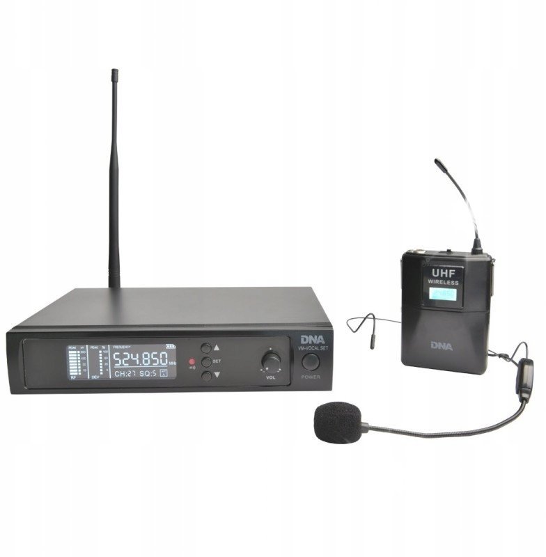Mikrofon DNA DNA VM HEAD SET MIKROFON BEZPRZEWODOWY NAGŁOWNY ZESTAW DLA DJ ANIMATORA