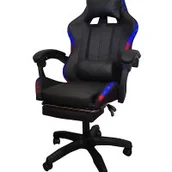 Fotele gamingowe - Fotel gamingowy Games czarny L - miniaturka - grafika 1