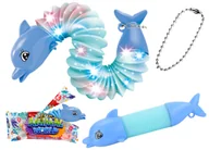 Zabawki sensoryczne - GĄSIENICA SENSORYCZNA ANTYSTRESOWA POP TUBE LED - miniaturka - grafika 1