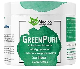 EkaMedica GreenPuri 250g sunfiber - Suplementy naturalne - miniaturka - grafika 1