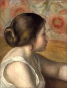 Plakaty - Galeria Plakatu, Plakat, Head Of A Young Girl, Auguste Renoir, 61x91,5 cm - miniaturka - grafika 1