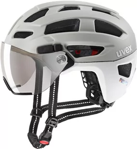 UVEX Finale Visor Kask rowerowy, beżowy/biały 56-61cm 2022 Kaski miejskie i trekkingowe S4107531017 - Kaski rowerowe - miniaturka - grafika 1