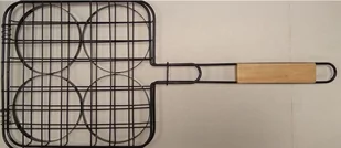 Landmann Opiekacz na burgery drewno/stal chromowana, 48 cm - Akcesoria do grilla - miniaturka - grafika 1