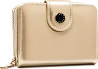 Portfele - Peterson Mały portfel damski ze skóry ekologicznej na zatrzask i suwak - Peterson NoSize - miniaturka - grafika 1