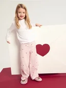 Piżamy dla dziewczynek - Sinsay - Bawełniana piżama dwuczęściowa z nadrukiem - kremowy - miniaturka - grafika 1