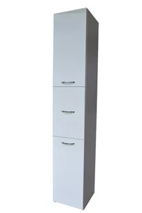 Słupek Łazienkowy Antek 3D Biały 40 Cm Lakierowany Wysoki Połsyk - Meble łazienkowe - miniaturka - grafika 1