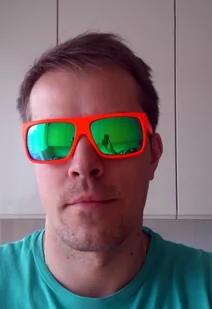 Okulary Neon Ride (pink fluo/ green fluo) - Okulary sportowe - miniaturka - grafika 2