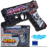 Zabawki militarne - PISTOLET MANUAL GLOCK NA MIĘKKIE KULKI ŻELOWE BEZPIECZNY DLA DZIECI ZABAWKA - miniaturka - grafika 1