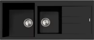 Zlew PLADOS ELEGANCE 116.20 CZARNY MAT (black mat 70) (AM1162070) - Zlewozmywaki - miniaturka - grafika 1
