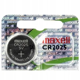 Maxell Baterie litowa, knoflíková, 3V, blistr, 1-pack CR 2025 - Baterie i akcesoria - miniaturka - grafika 6