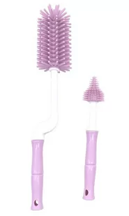 Bo Jungle szczotki do butelek B Bottle Brush Set Pink - Butelki dla niemowląt - miniaturka - grafika 1
