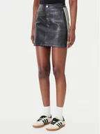 Spódnice - adidas Spódnica z imitacji skóry Pleather KE5034 Czarny Regular Fit - miniaturka - grafika 1