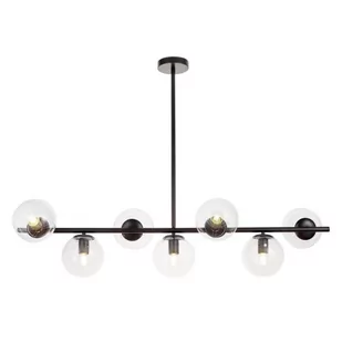 Lumina Deco Deco Fredica lampa wisząca kule czarna LDP 6030-7 (BKPR) Deco LDP 6030-7 (BK+PR) - Lampy sufitowe - miniaturka - grafika 1