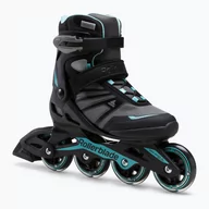 Rolki - Rolki damskie Rollerblade Zetrablade black/light blue - miniaturka - grafika 1