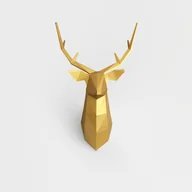 Dekoracje domu - DIY jeleń - złoty - miniaturka - grafika 1