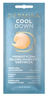 Dermika Cool Down prebiotyczna żelowa maseczka piękności 10ml - Maseczki do twarzy - miniaturka - grafika 1