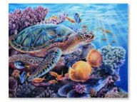Zabawki kreatywne - Haft Diamentowy, Obraz, Mozaika Diamentowa Diamond Painting, Rafa Koralowa 40X30Cm - miniaturka - grafika 1