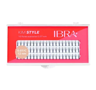 Ibra - KIM STYLE - 10 Flares Eyelashes - Kępki sztucznych rzęs - 12 mm - Sztuczne rzęsy i akcesoria - miniaturka - grafika 1