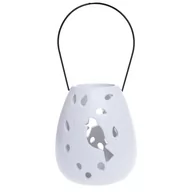 Świeczniki - Lampion DUWEN Dove, biały, 16,5x14 cm - miniaturka - grafika 1