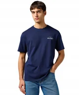 Koszulki męskie - T-shirt Wrangler GRAPHIC TEE 112362367 Navy XL - miniaturka - grafika 1
