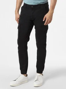 Jack & Jones Spodnie Mężczyźni Bawełna czarny jednolity, 31-32 - Spodnie męskie - miniaturka - grafika 1