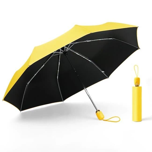 Parasol damski składany automatyczny żółty