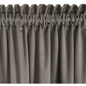 Zasłony - Zasłona gotowa na taśmie MILO 140x300 Eurofirany popielata - miniaturka - grafika 1