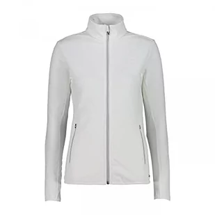 CMP Damska bluza z zamkiem błyskawicznym Pile Stretch Full Zip sweatshirt, Bianco, 48 - Bluzy damskie - miniaturka - grafika 1