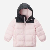 Kurtki i płaszcze dla dziewczynek - Kurtka dziecięca dla dziewczynki zimowa Columbia Puffect Hooded Jacket 2096273608 86 Różowa (195981109245) - miniaturka - grafika 1