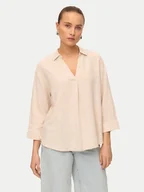 Bluzki damskie - Vero Moda Bluzka Linn 10310759 Beżowy Loose Fit - miniaturka - grafika 1