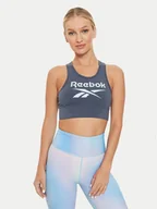 Koszulki i topy damskie - Reebok Top Big Logo Cotton Bralette 100076022 Szary Slim Fit - miniaturka - grafika 1