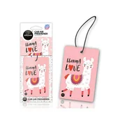 Zapachy samochodowe - LOVE LAMA Celulozowa zawieszka do auta AROMA CAR - miniaturka - grafika 1