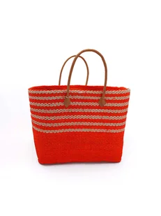 Le Comptoir de la Plage Torba plażowa "Amoroni" w kolorze pomarańczowym - 35 x 35 x 20 cm - Torebki damskie - miniaturka - grafika 1