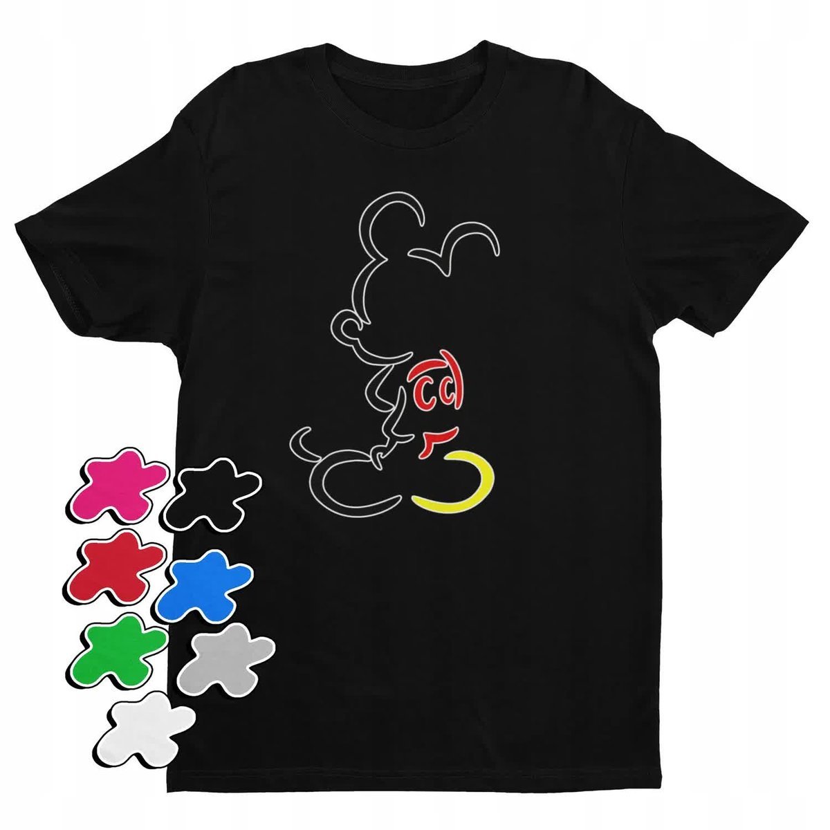 Koszulka T-Shirt Dziecięca Z Nadrukiem Myszka Miki Minnie Różne -L 146-152