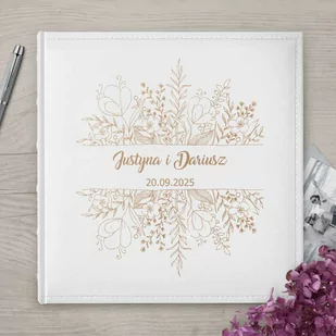 Duży album na zdjęcia z grawerem dla pary na ślub rocznicę parapetówkę - Albumy fotograficzne - miniaturka - grafika 1