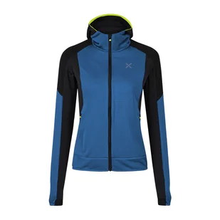 Damska kurtka softshellowa Montura Stretch Color 2 Maglia Woman deep blue/giallo fluo - M - Kurtki damskie - miniaturka - grafika 1