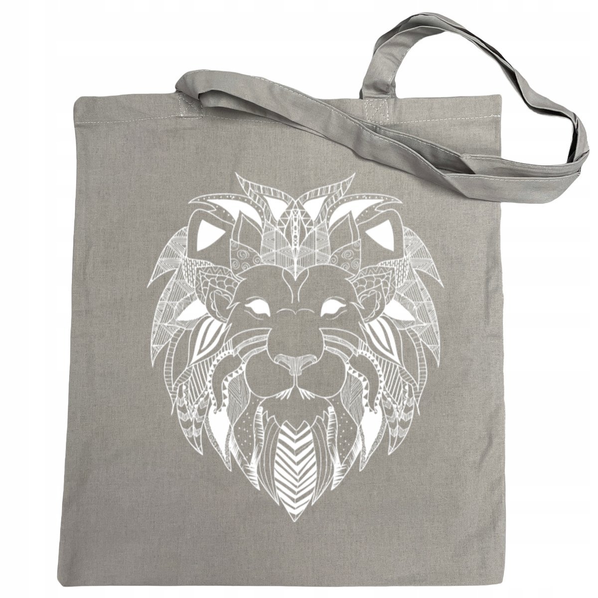 Torba na zakupy nadruk głowa Lew