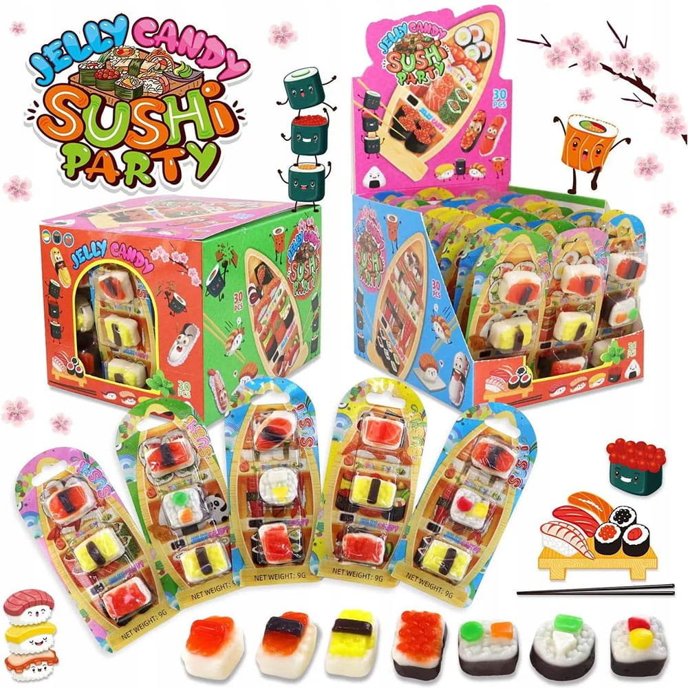 JELLY CANDY ŻELKI SUSHI GUMMY (12G) 30SZT