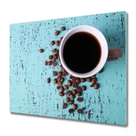 Naklejki na drzwi i meble - Deska do krojenia Czarna kawa - miniaturka - grafika 1