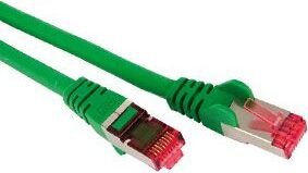 Kabel sieciowy patch S/CONN, kat. 6A, S/FTP, PIMF, bezhalogenowy, GHMT-CERTIFIED, zielony, 3,0 m (75713-AG)