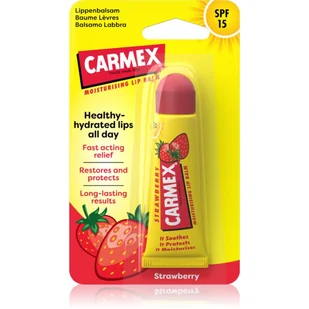 Carmex Nawilżający balsam do ust tubce Truskawkowy 10g - Balsamy do ust - miniaturka - grafika 1