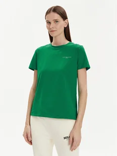 Tommy Hilfiger T-Shirt 1985 WW0WW37877 Zielony Regular Fit - Koszulki i topy damskie - miniaturka - grafika 1