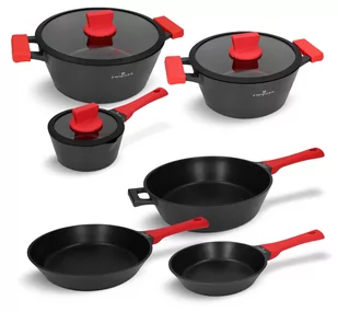 Zestaw garnków i patelni 9 el. Obsidian Zwieger - Zestawy garnków i patelni - miniaturka - grafika 1