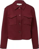 Kurtki damskie - S OLIVER KRÓTKA KURTKA DAMSKA Z KIESZENIAMI BORDOWA 38 JQA - miniaturka - grafika 1