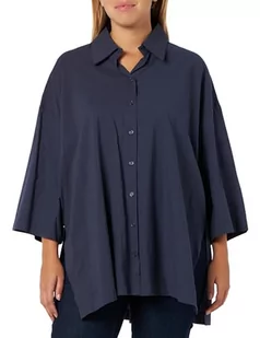 RISA Damska koszula oversize teylon 25326388, granatowa, XXL, morski, XXL - Koszule damskie - miniaturka - grafika 1